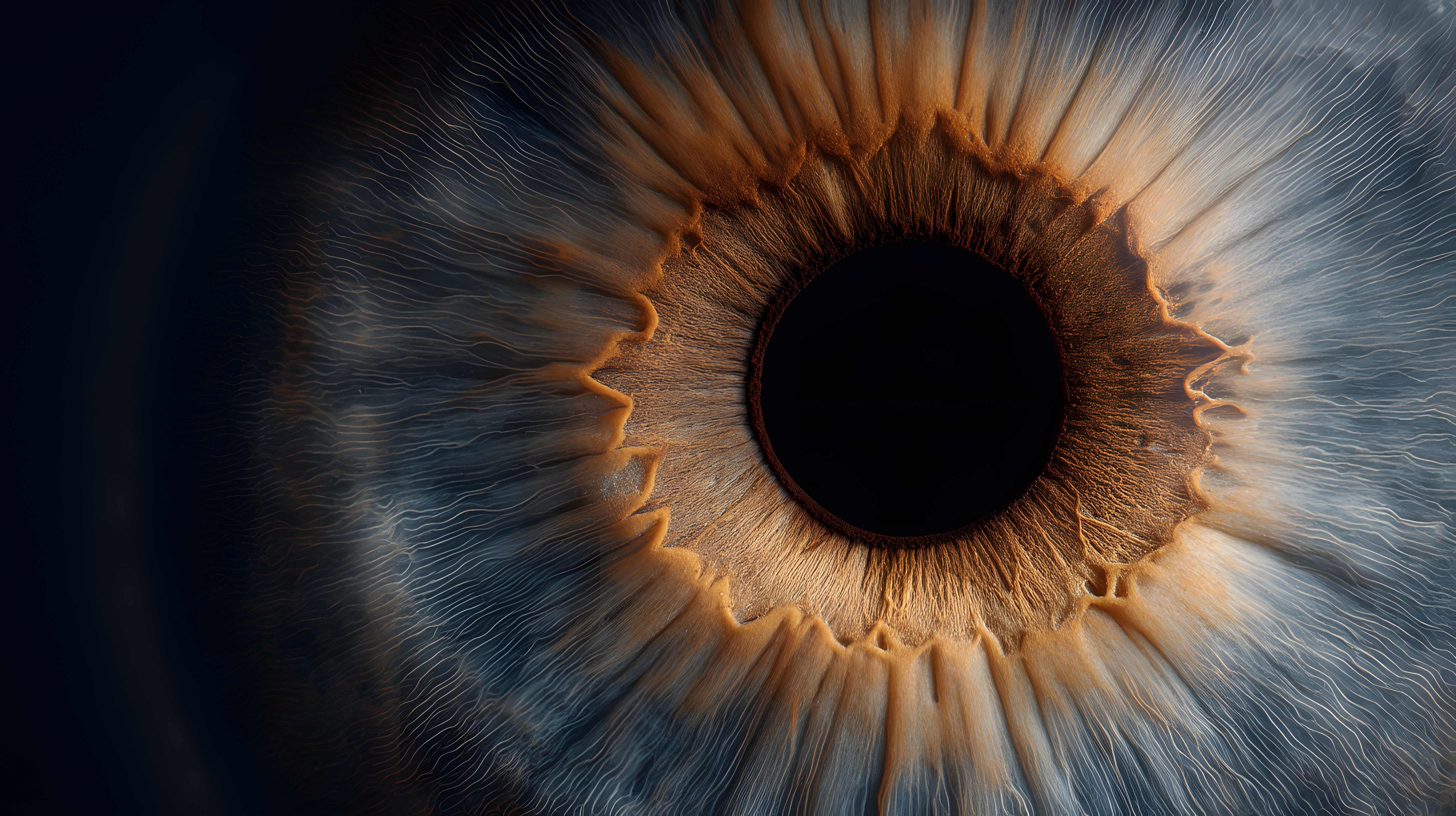 Primer plano de un ojo humano azul